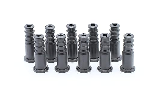 THE CIMPLE CO Coaxial Cable Weather Boot - RG6 Connectors RG59 Ends Coaxial Boots - Weatherproof (Black) - Pack of 4