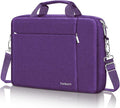 Ferkurn Laptop Bag Case for Women Men Computer Bag Compatible with HP Envy Pavilion Omen/LG Gram/MSI/Dell Inspiron XPS/Lenovo/Acer, Shoulder Strap Carrying Messenger Briefcase, Purple, 17 17.3 Inch