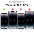 MASETECH iPhone 14/13/13 Pro Screen Protector Tempered Glass and Installation Tool Compatible with Apple 2022 (2 Pack)