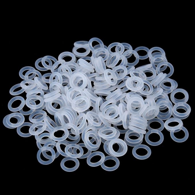 Keyboard Puller Keycap Removal Tool and 200 Pcs Rubber O-Ring Dampeners Plumbing Rubber O-Ring Seal for Switch and Mechanical Keyboard