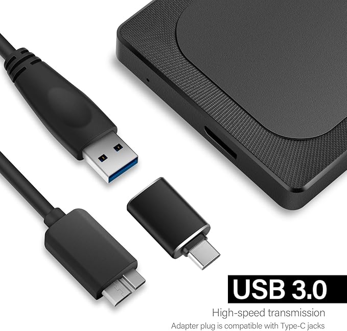 250GB Ultra Slim Portable External Hard Drive HDD-USB 3.0 for PC, Mac, Laptop, PS4, Xbox one,Xbox 360 Model A4