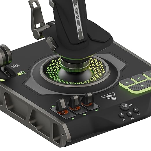 Turtle Beach VelocityOne Flightdeck Universal HOTAS Simulation System Joystick & Throttle for Air & Space Combat Simulation For Windows 10 & 11 PCs – Touch Display & Buttons, 139 Programmable Controls