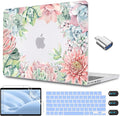 CISSOOK Succulent Hard Shell Case Cover for MacBook Pro 14 Inch 2021-2023 Release Model A2779 A2442 M1 M2 with Touch ID