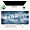 Forest Nature Scenery Mountain Desk Pad Extra Large 31.5"x15.7" Gaming Mouse Pad XL Keyboard Mat for Office Laptop Computer Desk Decor