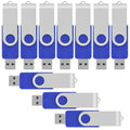 VICFüN 10pcs 8GB USB Flash Drive 8G Blue Color USB 2.0 Flash Memory Stick Foldable Thumb Stick
