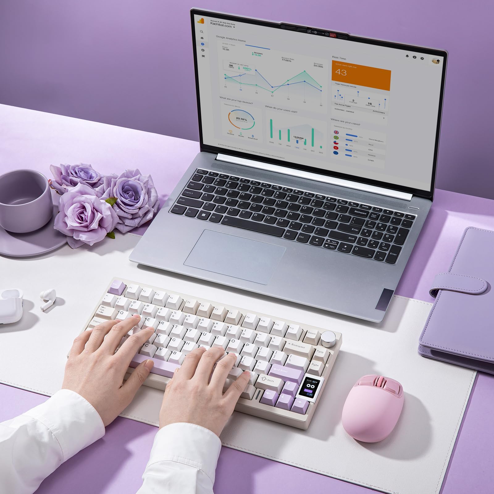 YUNZII AL80 QMK/VIA Aluminum Wireless Mechanical Keyboard