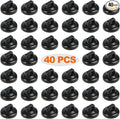 Magnet Zip Tie Mount Clips Magnetic Zip Ties Mount Base Holder Strong Wire Cable Holder Mount Wire Clips Management for Home Office Marine Electrical Wiring (D19 40 Pcs)