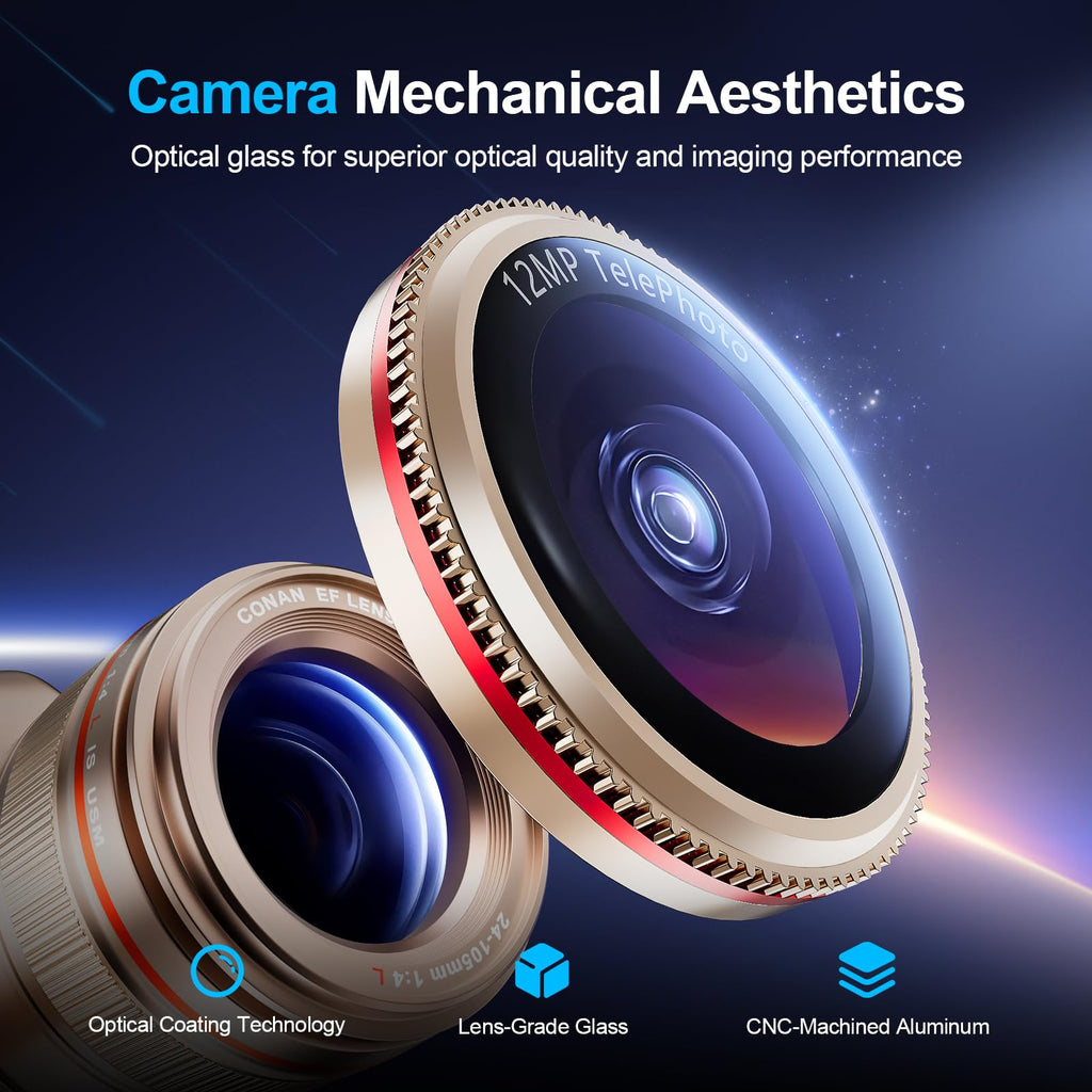 X-it 2-Pack Camera Lens Protector for iPhone 17/16/15/14 Pro Max&17/16/15/14 Pro, [Shatterproof & Impact Resistant] 9H High-Alumina Tempered Glass, Anti-Scratch, Dustproof, Strong Adsorption, Case Friendly, Ultra HD Clear
