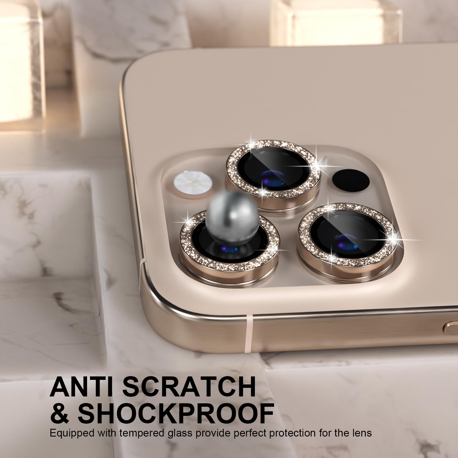 Choiche for iPhone 16 Pro/iPhone 16 Pro Max Camera Lens Protector