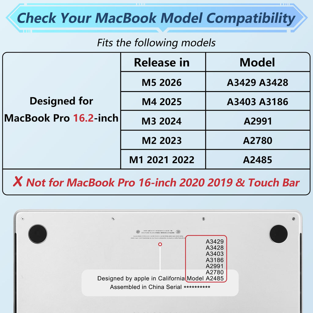 Mektron Case for 2026 M5 MacBook Pro 16 inch A3429 A3428 M4 A3403 A3186 M3 A2991 M2 A2780 M1 A2485 (2021-2025) Pro/Max with Liquid Retina XDR, Hard Shell Plastic Laptop Cover, Astronauts
