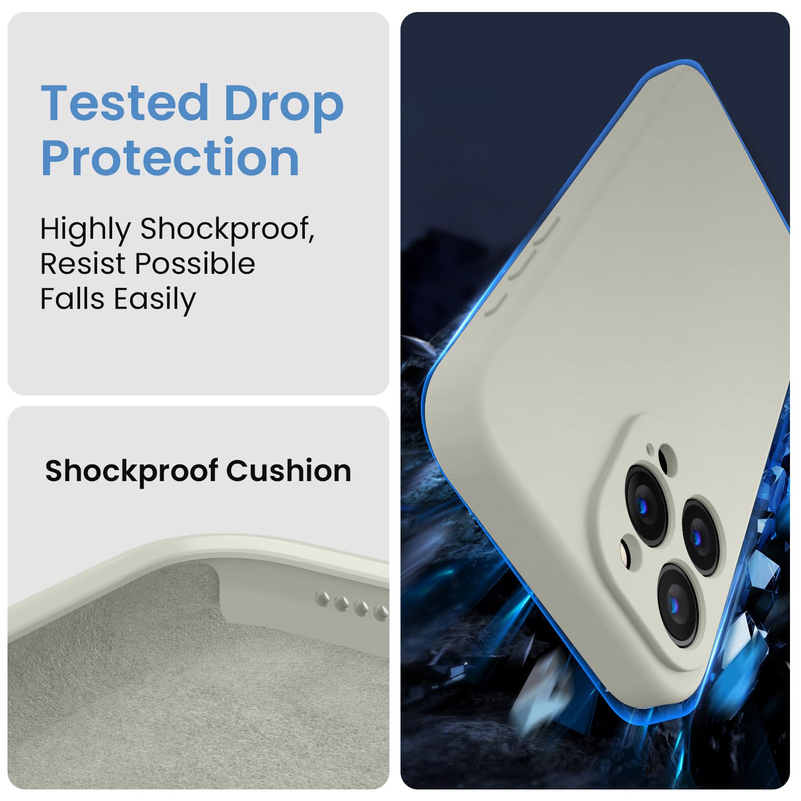 FireNova Designed for iPhone 15 Pro Case, 6.1", Stone