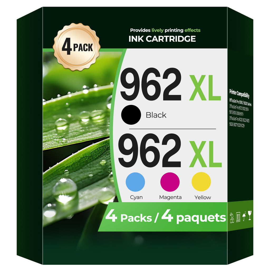 962XL Ink Cartridges Combo Pack OfficeJet Pro 9010 9015e 9020 9018 Ink