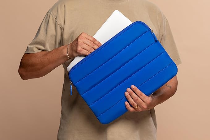 ANECDOTE Laptop Case 13-14 Inch – A Perfect Laptop Sleeve That is Compatible with MacBook Air/Pro and iPad Pro 12.9 – Fits in Your Bag, Made of 100% Nylon with Aesthetic Design (Royal Blue)