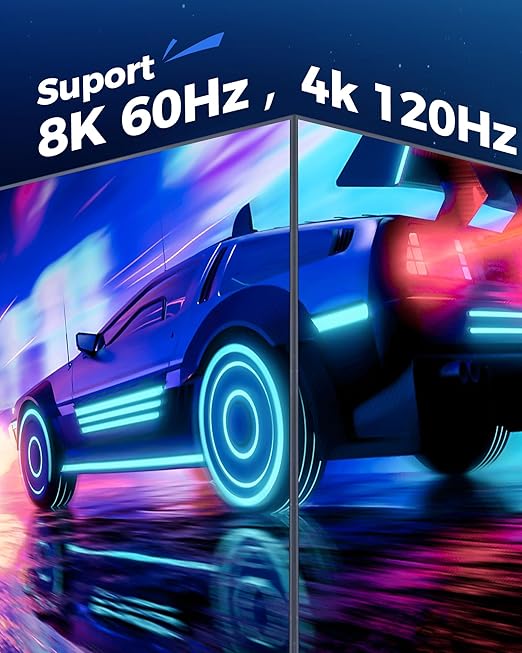 HDMI Cable 15FT 2Pack - Certified 8K Ultra High Speed HDMI Cable（Male to Male）,48Gbps Braided HDMI Cord,8K 60hz,4K 120hz,eARC,HDCP 2.2&2.3 - Compatible for TV,PS5