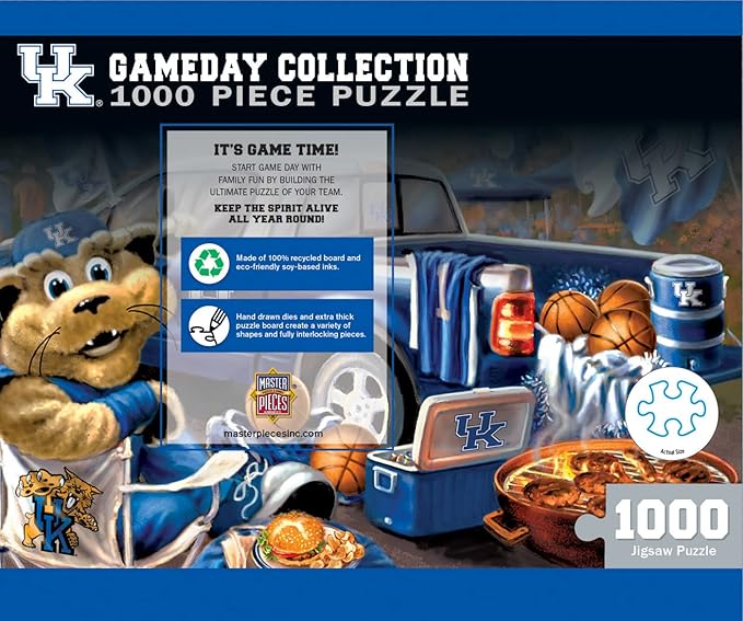 MasterPieces NCAA Gameday Puzzles Collection - Kentucky Wildcats 1000 Piece Gameday Jigsaw Puzzle