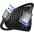 ITD ITANDA 10FT USB Extension Cable USB 3.0 Extension Cord Type A Male to Female5Gbps Data Transfer for Keyboard, Mouse, Playstation, Xbox, Flash Drive, Printer, Camera and More