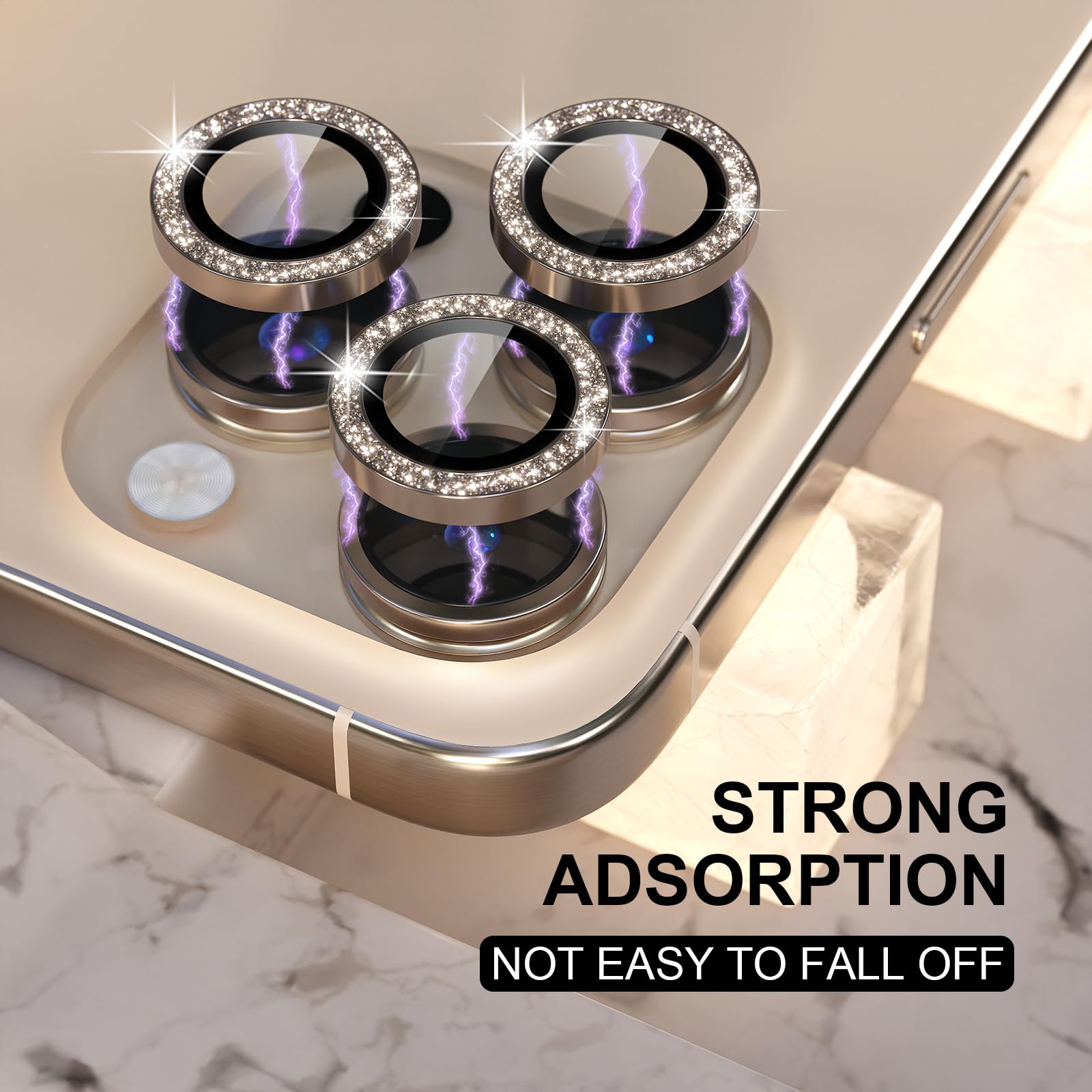 Choiche for iPhone 16 Pro/iPhone 16 Pro Max Camera Lens Protector