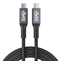 usb c 3.1 cable,usb c 10gbps type c data transfer cable 4K Video Output 100W Power Delivery Compatible with Thunderbolt 3 Tpye C Cord，Matebook, Chromebook and More Type-C Devices/Laptops/Hub,6.6FT（2m）