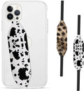 Phone Grip Strap - Pack of 2 Reversible Finger Holder for Phone Back, Customizable Anti-Slip Design, Wireless Charging Compatible Detachable Holder for iPhone - Its a Mood