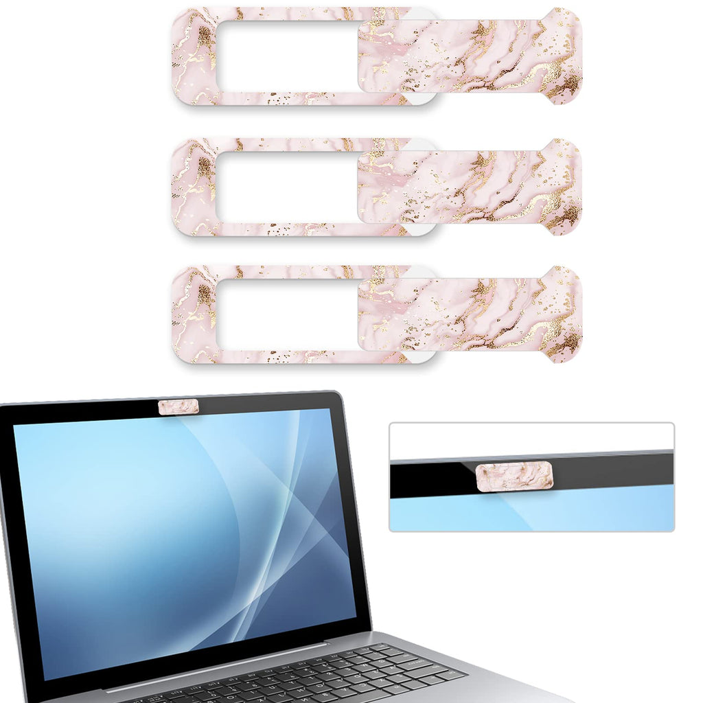 Webcam Cover, 3 Pieces, Laptop Camera Cover, Privacy Shielding Capacity is Twice as Big as The Traditional, Suitable for Computer Mobile Phones, laptops, Tablets and so on (Black)