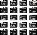 Micro Center 32GB Class 10 Micro SDHC Flash Memory Card 20 Pack with Adapter for Mobile Device Storage Phone, Tablet, Drone & Full HD Video Recording - 80MB/s UHS-I, C10, U1 (20 Pack)