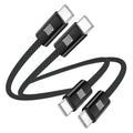 USB C to USB C Cable 3ft, 2-Pack 100W USBC to USBC Fast Charger Cord, Braided Type C to C Charger Cable Fast Charging for iPhone 17 16 15 Pro Max Plus,MacBook Pro,i Pad Pro,Samsung S25/S24 Ultra,Pixel
