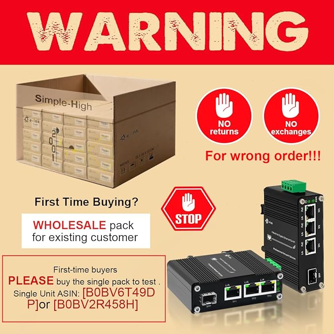 40PCS Throncom Industrial Gigabit 3 Ports PoE Ethernet Fiber Switch Sold by Case,Factory Price Large-Scale with 100/1000M Adaptive SFP Slot,Voltage Booster Solar Power/VoIP 12-48V DC LNK-IMC103GP-SFP
