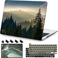 Teryeefi Compatible with MacBook Pro 13 inch Case M2 M1 2024, 2023, 2022-2016（A2251 A2289 A2159 A1989 A1708 A1706 with Touch Bar, Plastic Hard Shell Cover for 13" MacBook Pro, Forest Landacpe