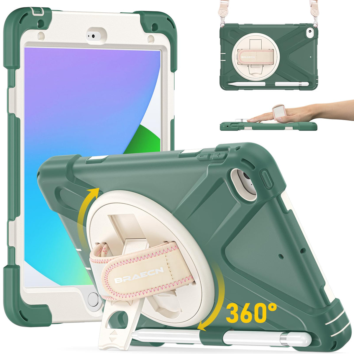 BRAECN iPad mini 5 Case, iPad mini 4 Case - Green