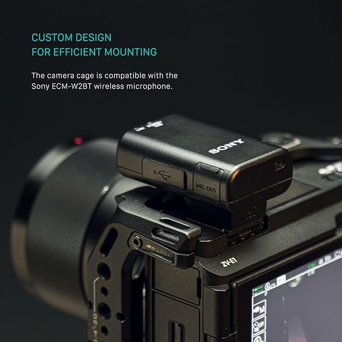 Tilta Camera Cage for ZV-E1 Pro Kit | Includes NATO Top Handle, Cooling System, Rod, LWS Baseplate | Cold Shoe, NATO Rail, M3 and 1/4""-20 Threads Mounts | Silver