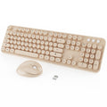 KOOTOP Cute Colorful Wireless Keyboard and Mouse Combo
