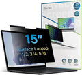 SenseAGE Magnetic Privacy Screen Protector for Surface Laptop 15 inch (6/5/4/3/2/1), Removable Anti-Glare Blue Light Filter, Compatible with Surface Laptop 15"