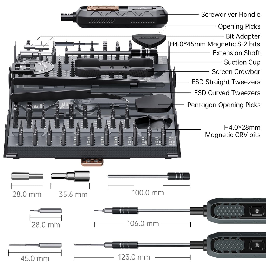 Mini Precision Manual Screwdriver Set,JAKEMY 180 in 1 Laptop Screwdriver Repair Tool Kit,Magnetic Multi-Bit Tiny Manual Screwdriver Bit Kit for DIY,Computer,PS5,Xbox,RC Car,Jewelers,Glasses,Watch,Home