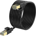 YixHG CAT 8 Ethernet Cable 400 ft, Internet Network Cord, 40Gbps 2000Mhz LAN Wires, High Speed SSTP LAN Cables with Gold Plated RJ45 Connector for Router, Modem, Gaming, Xbox (400 ft)