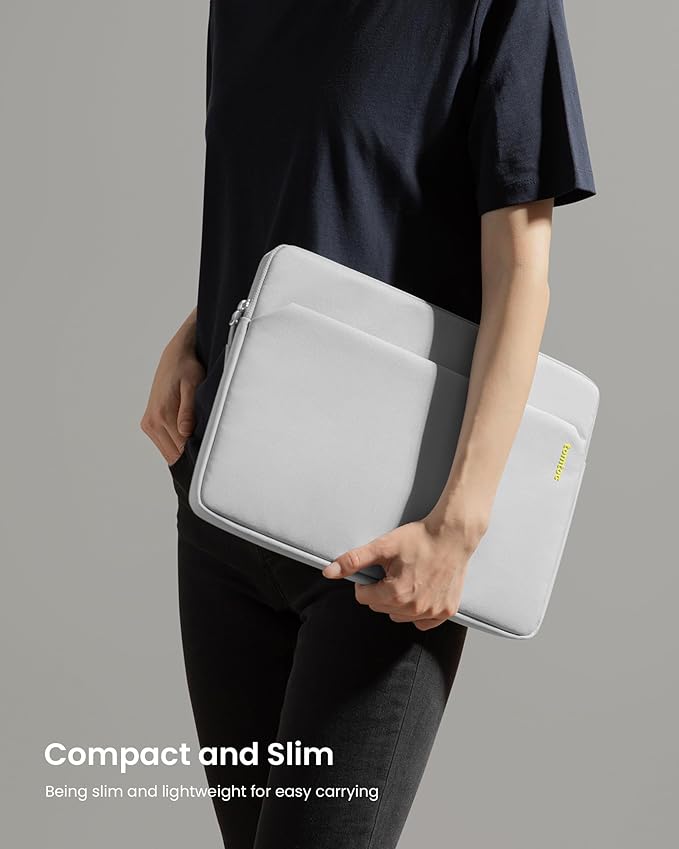 tomtoc Slim Laptop Sleeve for 14-inch MacBook Pro M4/M3/M2/M1 Pro/Max 2024-2021, Water-Resistant Protective Case for 13.8 Inch Surface Laptop AI PC, Accessory Bag