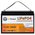 12V Lithium Battery-100Ah Lithium Phosphate Iron LiFePO4 Deep Cycle Battery,100A BMS,4000+ Cycles,Perfect for RV,Trolling Motor,Home Storage,Solar Power System and Outdoor Camping