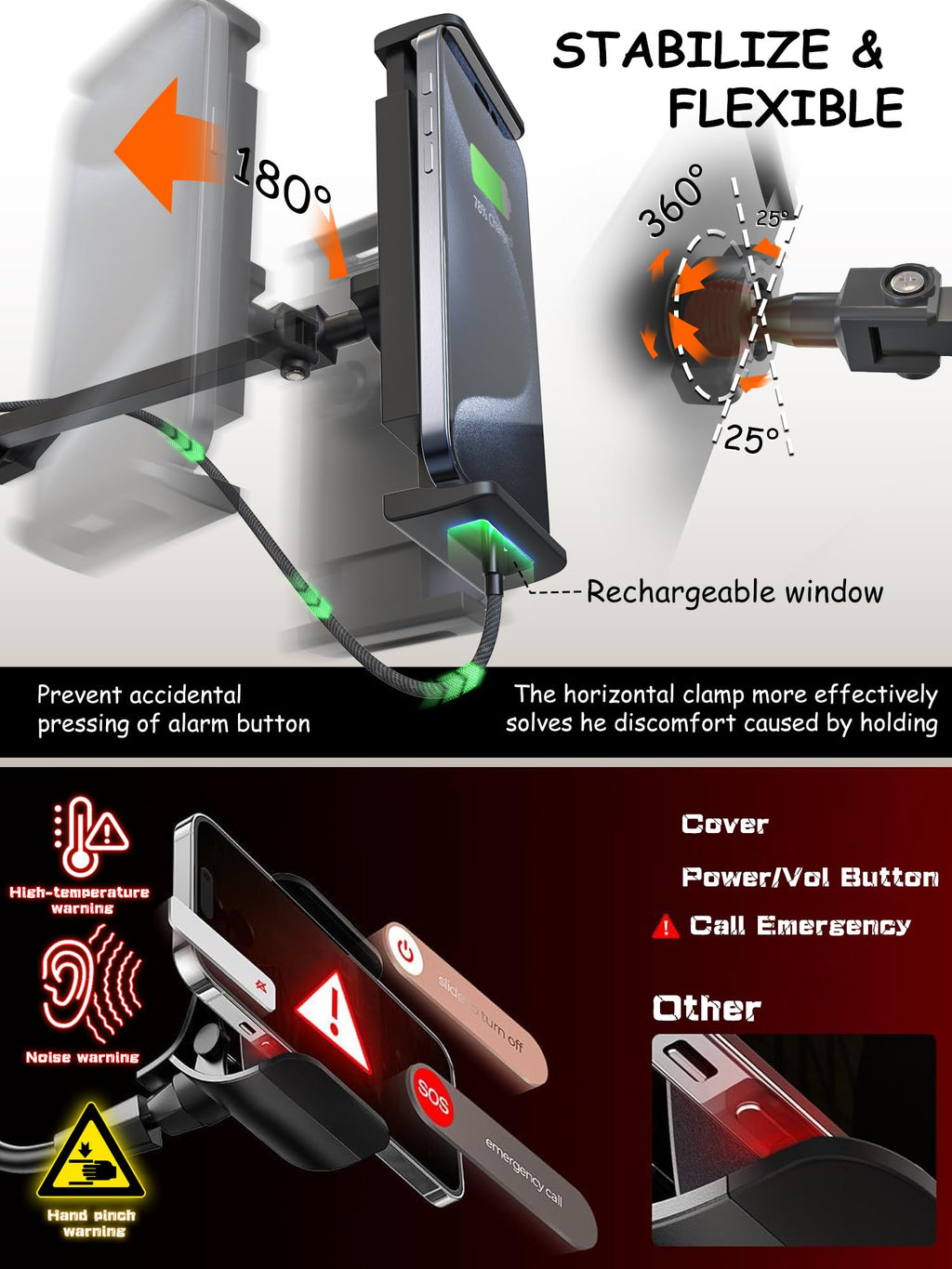 CACENCAN Foldable Tablet Stand, Tablet Stand Adjustable for Bed,Universal Flexible Tablet Holder with 360 Degree Rotation for iPad/iPhoneX/iPad Pro/N-Switch,or Other 4.5~12.9 Inches Devices