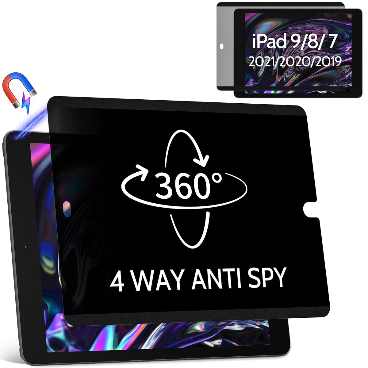 13.3 Inch Laptop Privacy Screen Compatible with Lenovo Hp Dell Acer Asus Thinkpad Envy Xps, 16:10 Aspect Removable Anti Glare Blue Light Filter Protector,13 in Computer Monitor Privacy Shield