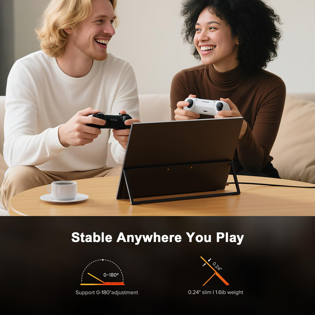 UPERFECT 2.5K 240Hz Portable Monitor, 16" 2560x1600 Portable Gaming Monitor