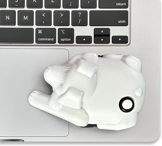 Laptop Trackpad Jiggler -AA Battery Lasts 6 Months -Undetectable -Cordless Mouse Jiggler -Does Not Work on DeII -Keeps Touchpad Active, Laptop Awake -Mechanical Mouse Mover -ON/Off Switch (Gray Dog)