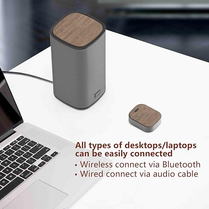 KEiiD 2.1 Bluetooth Computer Speakers with Wireless Subwoofer and Wireless Touchpad for Desktop Laptop Pc Stereo Gaming Speakers, 4 EQ Modes, Aesthetic Style with Great Sound Quality