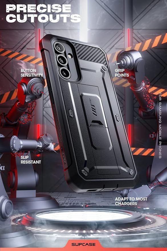SUPCASE Unicorn Beetle Pro for Samsung Galaxy A54 Case with Stand [Built-in Screen Protector][Military-Grade Protection] 360 Full-Body Rugged Holster & Kickstand Phone Case for Galaxy A54 5G, Black