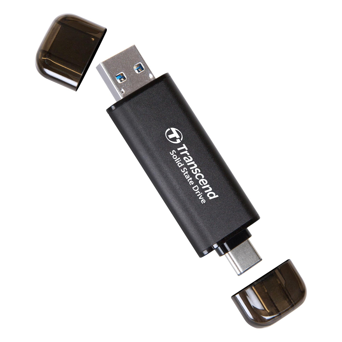 Transcend 256GB ESD310 Dual Portable SSD 1050MB/s USB-A+C, Thumb Drive