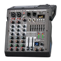 TKLBLS 4 Channel Audio Mixer for Home Audio, Sound Mixer Board with USB Interface, 99 DSP Effects, 48V Phantom Power, XLR Inputs for Karaoke, Recording
