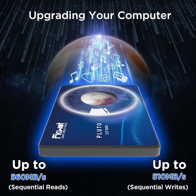 FX815 256GB SSD, 2.5" SATA SSD, Internal Solid State Drive, Up to 560MB/s, 3D NAND SLC Cashe, Compatible with Laptop & PC Desktop