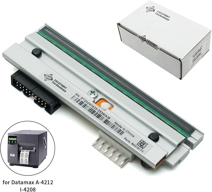eecee PHD20-2181-01 New Printhead for Datamax I-4206 I-4208 I-4210 I-4212 Thermal Label Printer 203dpi - Spare Part/Replacement Printhead Compatible with Datamax Printer