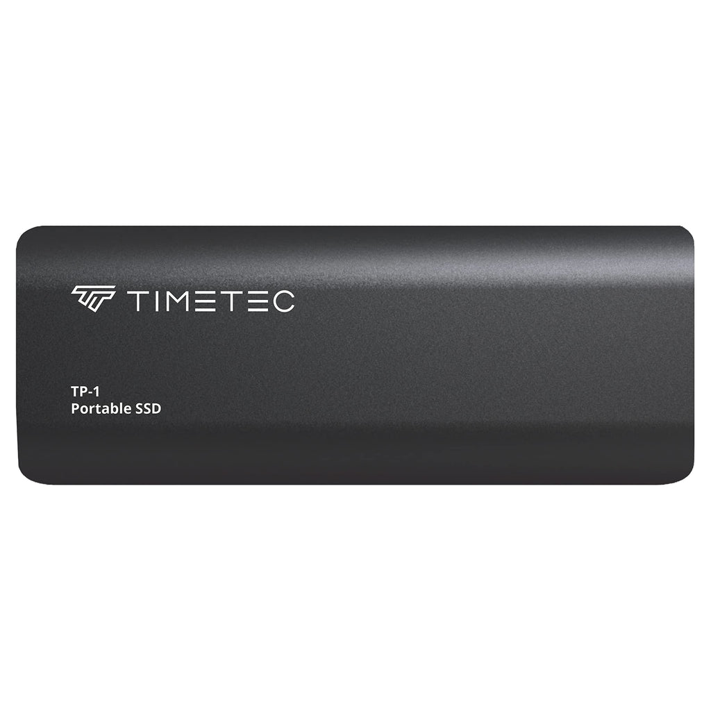 Timetec 1TB Portable External SSD USB3.2 Gen2 Type C Up to 550MB/s Ultra-Light Aluminum Mini External Solid State Drive with USB C to A Cable/USB A to C Adapter for Desktops/Laptop/Mac/Mobile - Black