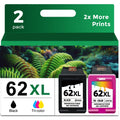 62XL Ink Cartridges Black Color Replacement for HP Ink 62 XL to 7640 5660