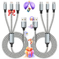 Travel Essentials Multi Charging Cable, USB Cable Universal Charger, 2Pc4FT