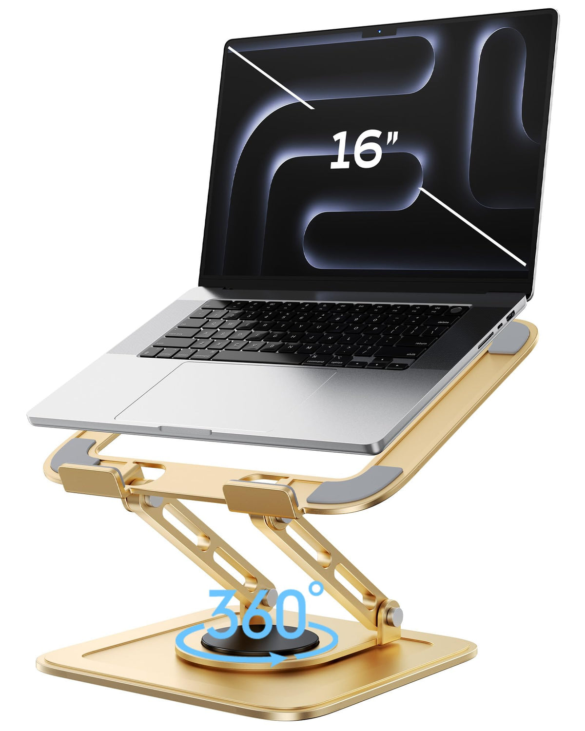 LOXP Adjustable Laptop Stand, Computer Stand with 360 Rotating Base